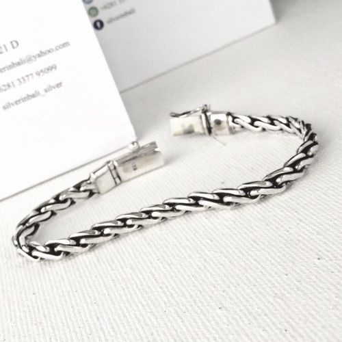 Gelang Silver Keren Gelang Perak Bakar Bali Perak Asli 925