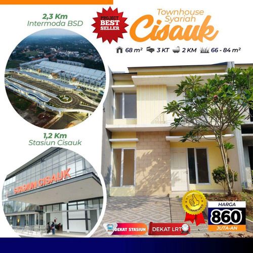 Perumahan Di Cisauk Tangerang Dekat Stasiun | TOWNHOUSE CISAUK