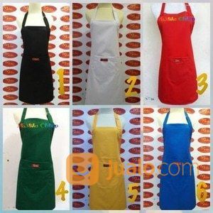 Celemek Apron Polos Bahan Drill
