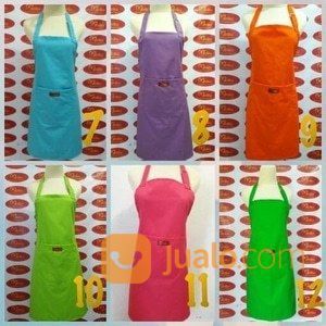 Celemek Apron Polos Bahan Drill
