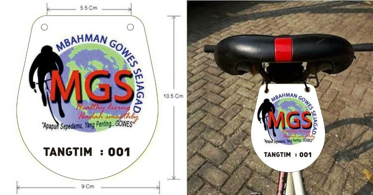 Emblem Logo Komunitas Sepeda