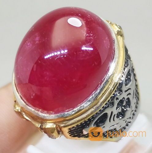 Batu Akik Rubi Merah Delima Size Besar Asli Kode 2038