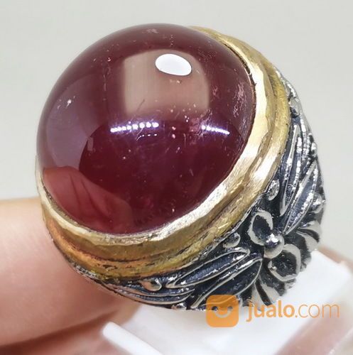 Batu Merah Delima Rubi Ukuran Besar Asli Kode 2036