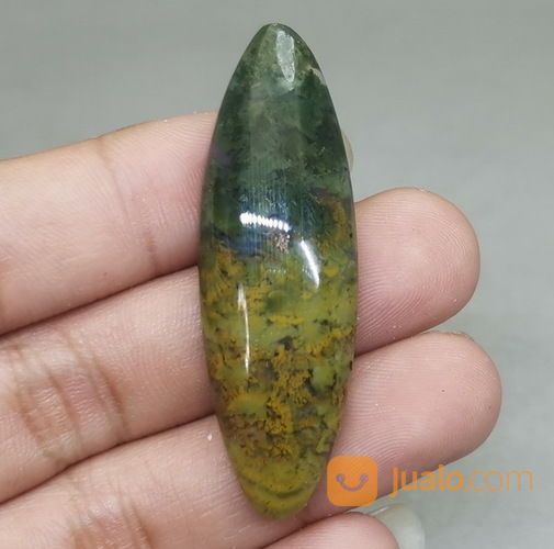 Batu Badar Lumut Kuning Hijau Trenggalek Asli Kode 2034