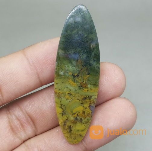 Batu Badar Lumut Kuning Hijau Trenggalek Asli Kode 2034