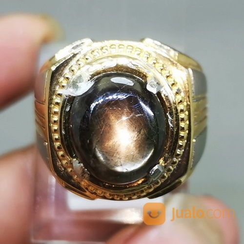 Batu Black Safir Star Bangsing Bagus Asli