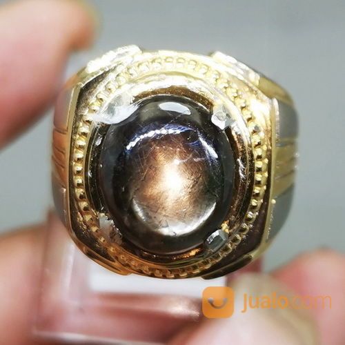 Batu Black Safir Star Bangsing Bagus Asli