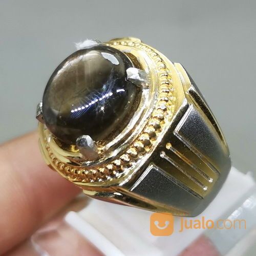 Batu Black Safir Star Bangsing Bagus Asli