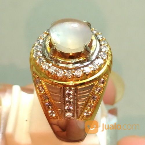 Cincin Batu Akik Mata Kucing Silimanite Cat Eye Ceylon Asli
