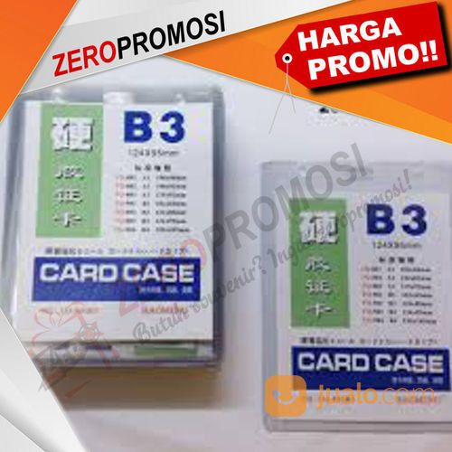Card Case B3 Tebal- Plastik Name Tag-Plastik ID Card