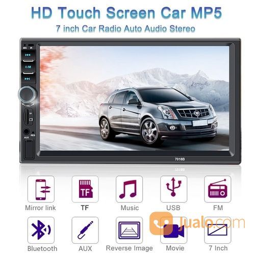 In Car Player Multimedia System 7018B Double Din 7inch Touchscreen Bluetooth