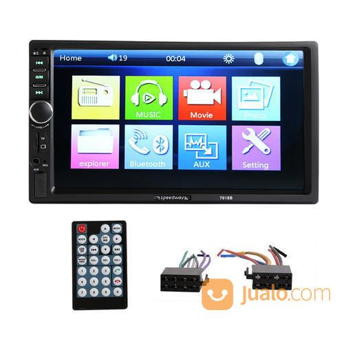 In Car Player Multimedia System 7018B Double Din 7inch Touchscreen Bluetooth