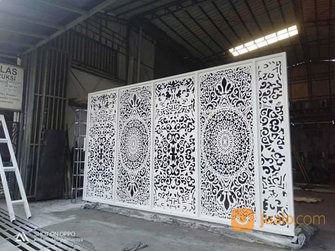 Pintu Pagar Plat Motip Sistem Cutting Laser