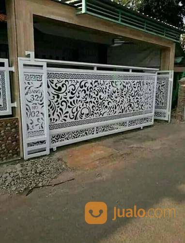 Pintu Pagar Plat Motip Sistem Cutting Laser