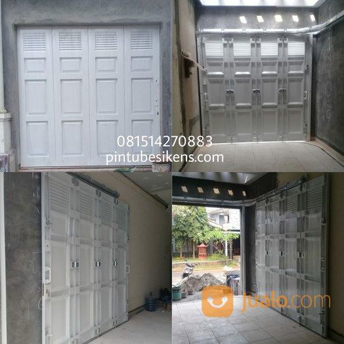 Pintu Sliding Garasi Pintu Besi Powder Coating