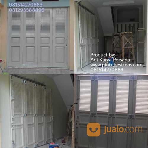 Pintu Sliding Garasi Pintu Besi Powder Coating