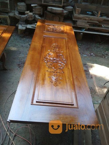 Pintu Jati Ukir Dan Minimalis