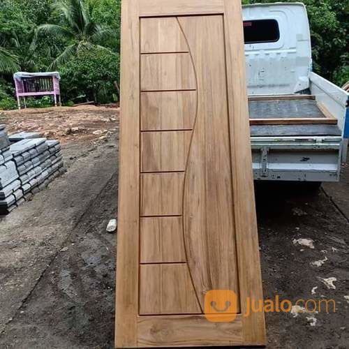 Pintu Jati Ukir Dan Minimalis