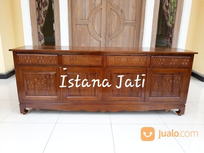 Bufet Tv 4 Pintu Jati Ready 94k