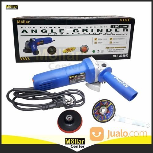 Mesin Gerinda Tangan Mollar AG6800 - Angle Grinder 4 Inch Variable Spe