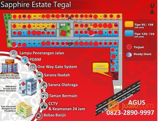 Rumah MEWAH Pinggir Jalan Dekat Rita Mall. Di Kota Tegal. Dengan Promo Menarik