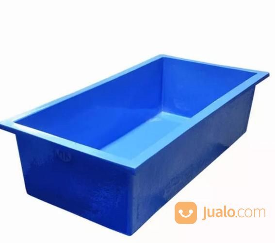 Kolam Ikan Fiberglass / Bak Fiberglass / Kolam Air Fiber (150 Cm X 75 Cm X 50 Cm).