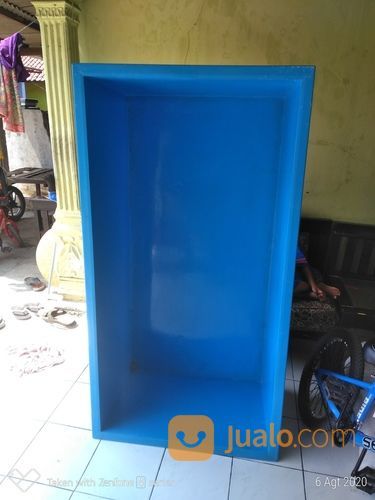 Kolam Ikan Fiberglass / Bak Fiberglass / Kolam Air Fiber (150 Cm X 75 Cm X 50 Cm).