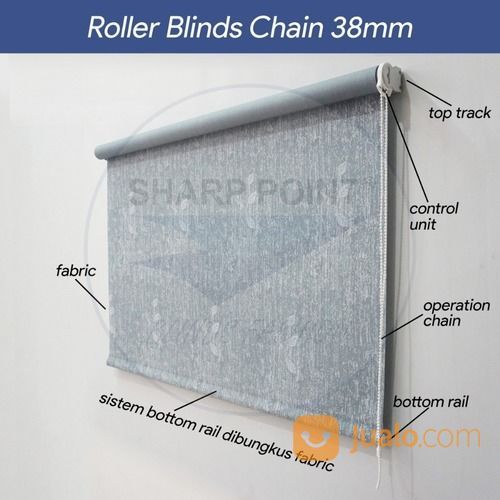 Tirai Roller Blind Sharp Point Bandung