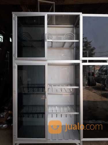 Rak Piring Murah Aluminium Kaca Riben