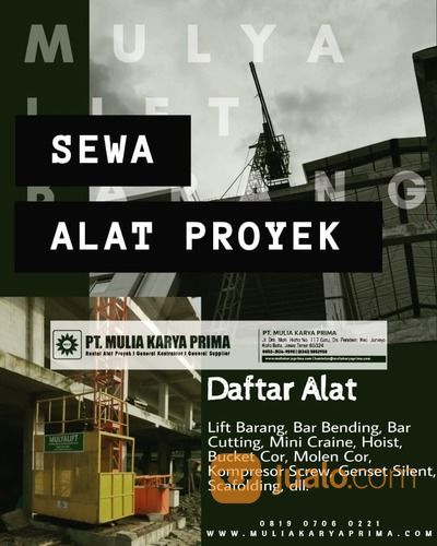 LIFT BARANG - ALAT PROYEK PEMBANGUNA