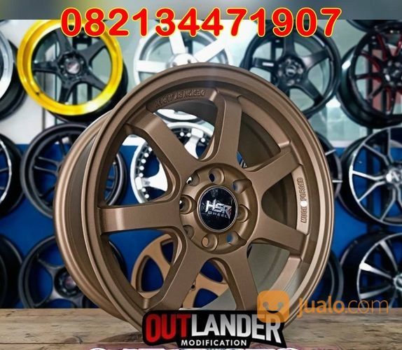 TOKO VELG MOBIL KENDAL READY VELG TIPE GAYAK 786 HSR R15X7 H8X100-114,3 ET40 MBRZ