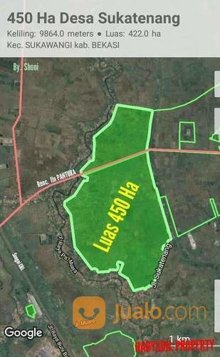 TANAH 450 HEKTAR - SUKATENANG KAB. BEKASI