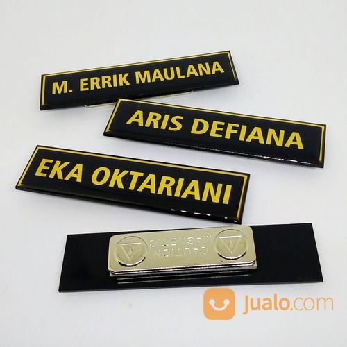 Papan Nama Dada Magnet