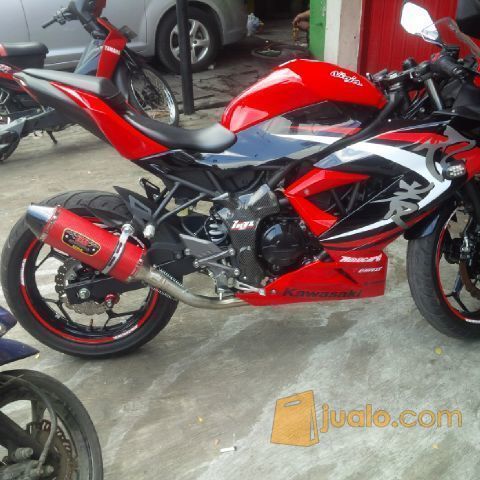 Knalpot Ninja RR Mono, Red Black