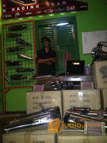 Knalpot Ninja RR Mono, Red Black