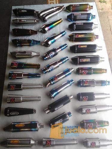 Knalpot Ninja RR Mono, Red Black