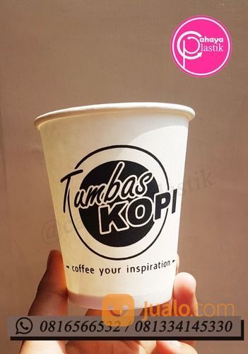 Sablon Paper Cup 9 Oz Tanpa Tutup (KEMASAN HGT COFFEE)
