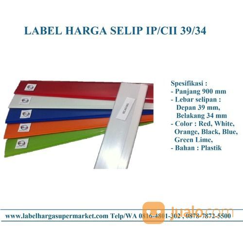 PRICE RAIL - PRICE CARD - LABEL HARGA TIPE SELIP (IP/CII)