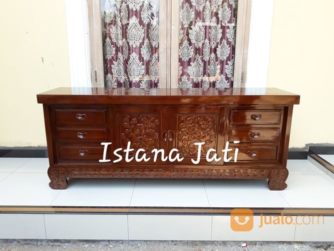 Bufet Tv Jepara Minimalis Mewah Ready U7eg