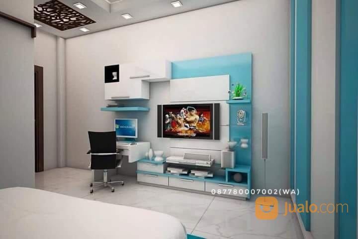 Backdrop Tv Dan Meja Kerja Minimalis Murah Di Purwokerto