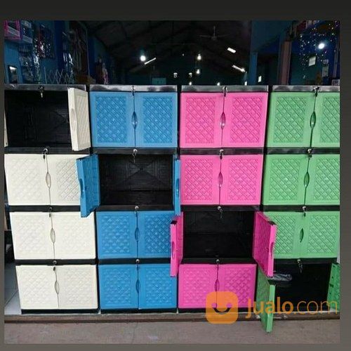 Lemari Plastik Susun 4 Mini Murah