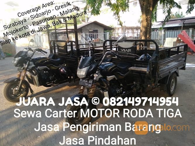Jasa Angkut Tossa Viar Fukuda Dorkas Carteran Motor Gerobak Roda Tiga Pindahan Kirim Barang PASURUAN
