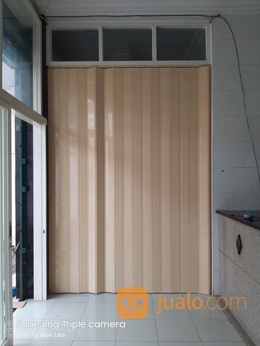 PINTU LIPAT PVC FOLDING DOOR PVC PARTISI LIPAT PVC