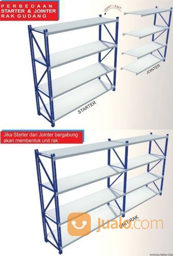 RAK GUDANG TINGGI 2 METER TIPE JOINTER