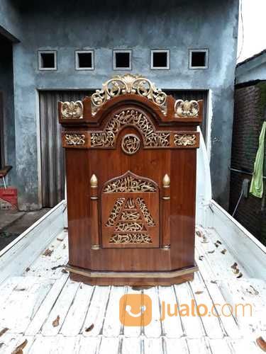 Mimbar Indah Istana Jati Furnindo Keren Simpel Podium