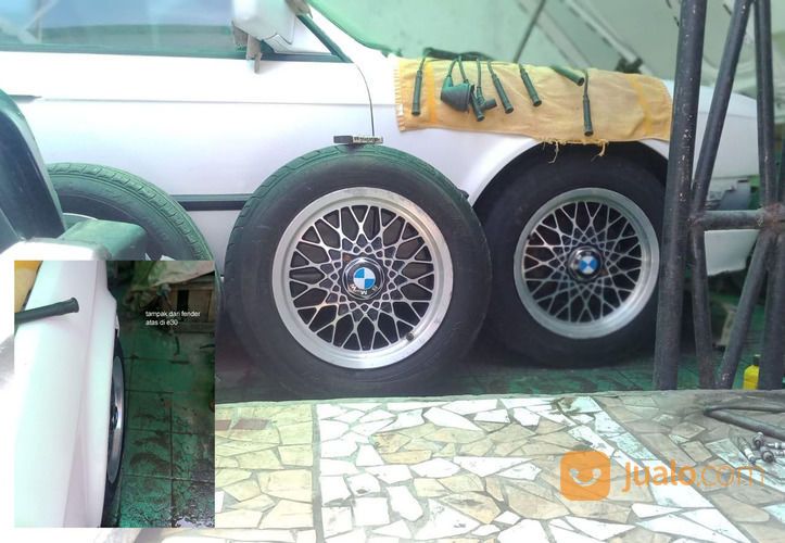 Velg Mobil BMW Ronal ACT BBS LS Original GERMANY Rare Black Diamond Klasik