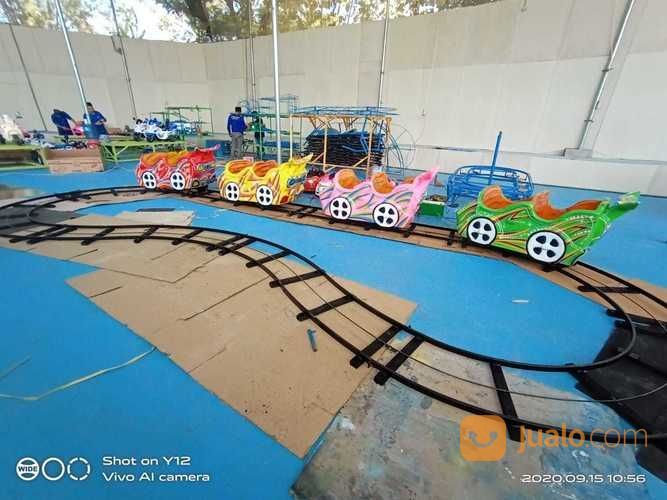 Kereta Lantai Wisata Mini Roller Coaster EK Odong Baguus