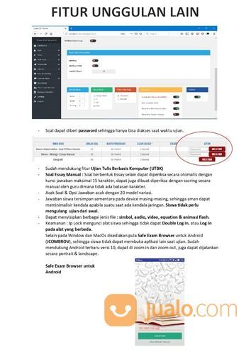 JCOM CBT Online/Offline, Termudah & Terpercaya, UTBK & Tipe Soal AKM Skoring Otomatis READY