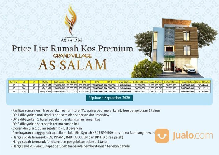 Perumahan & Rumah Kos Grand Village As Salam Kota Malang