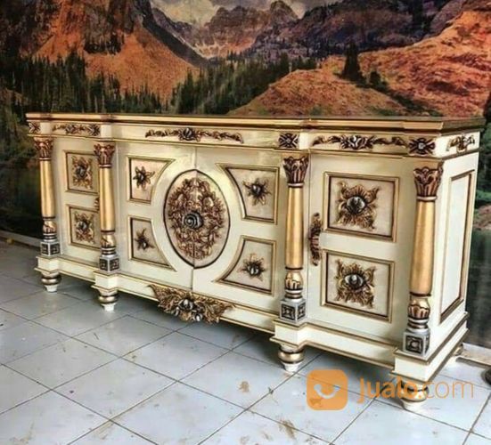 Bufet TV Mahkota Cat Duco Cantik Kode 188